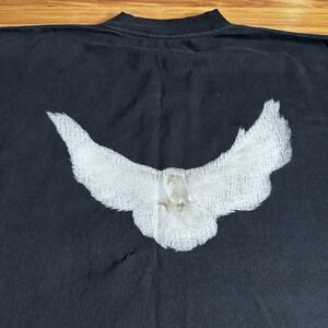 YZY Gap Dove Shirt Mens Large Black Engineered Balenciaga Short Sleeve Oversized